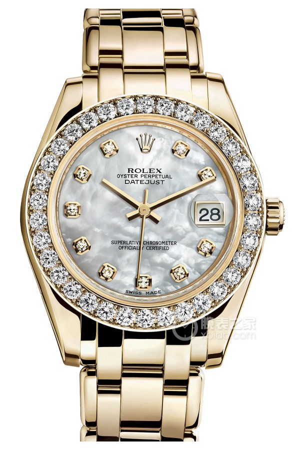 2023012012574571 - 劳力士(ROLEX)珍珠淑女型81298-72848 NG 18K金镶钻 女士自动机械表手表 香港组装￥4180